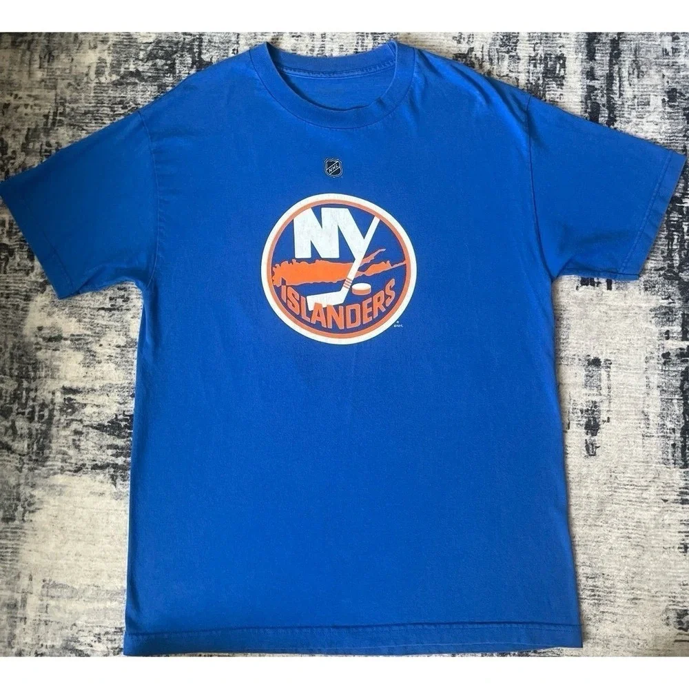 Vintage New York Islanders Nino Niederreiter‎ #25 NHL Reebok T-Shirt Men's 2XL